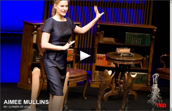 Aimee Mullins and her 12 pairs of legs