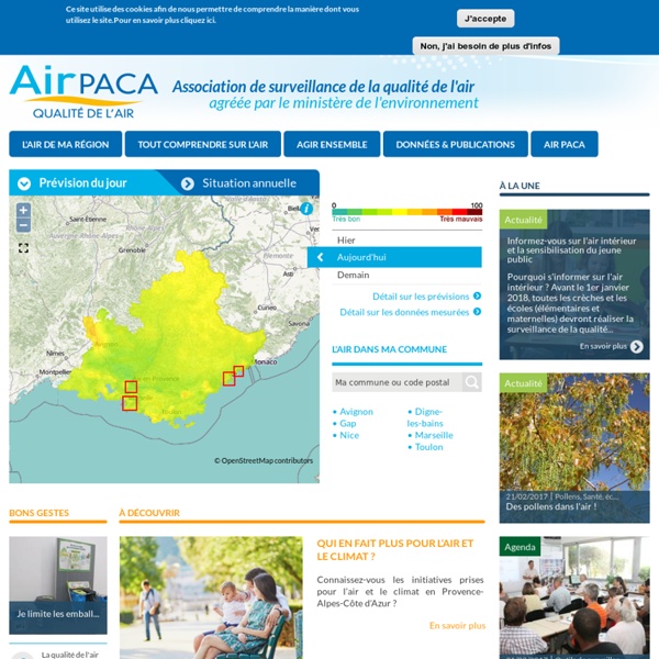 Air PACA : Observatoire régional de la qualité de l'air