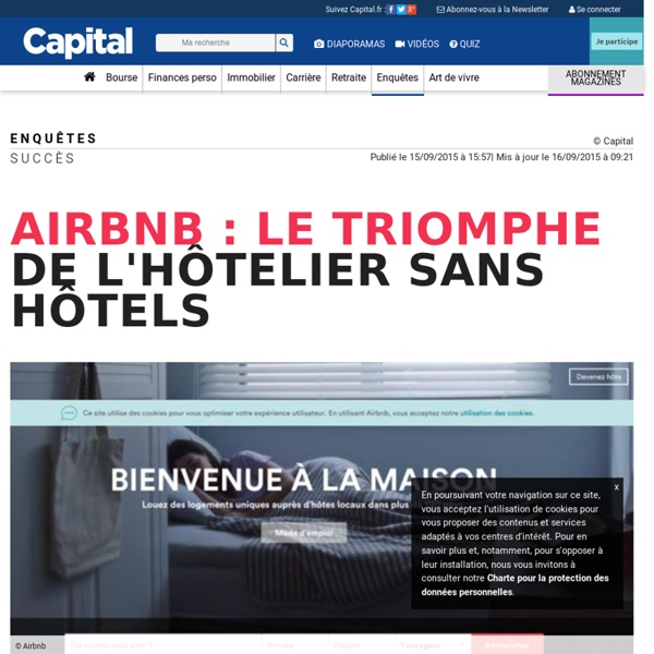 Airbnb : le triomphe de l'hôtelier sans hôtels