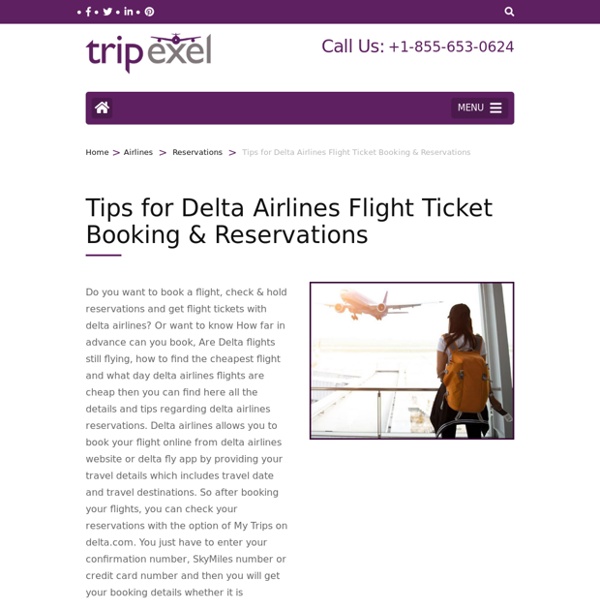 Delta Airlines Reservations +1-855-653-0624