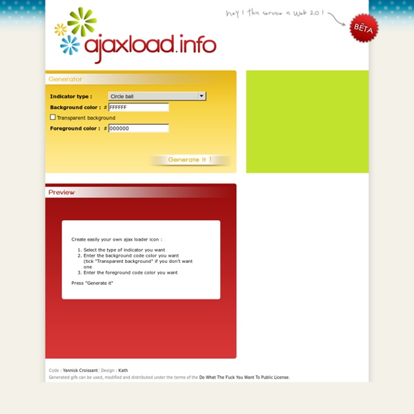 Ajaxload - Ajax loading gif generator