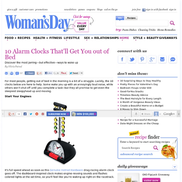 Alarm Clocks - Get Help Waking Up in the Morning at WomansDay.com