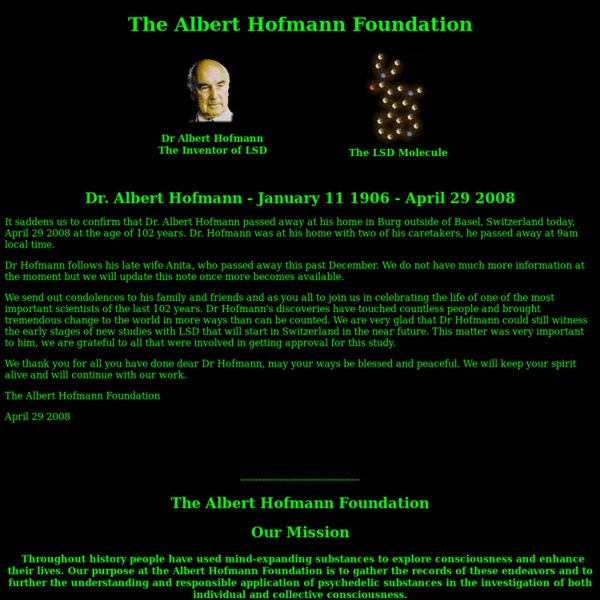 Albert Hofmann Foundation