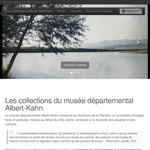 Albert-Kahn : les collections
