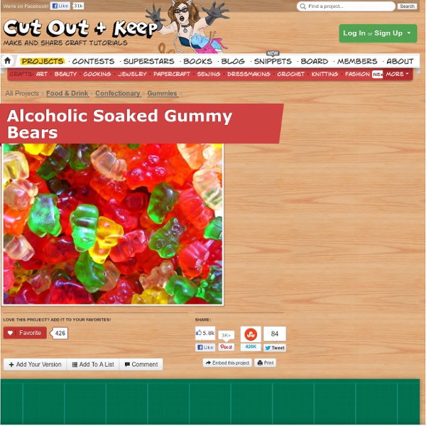 Alcoholic Soaked Gummy Bears