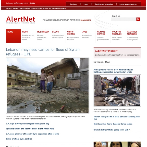 AlertNet - A Thomson Reuters Foundation Service