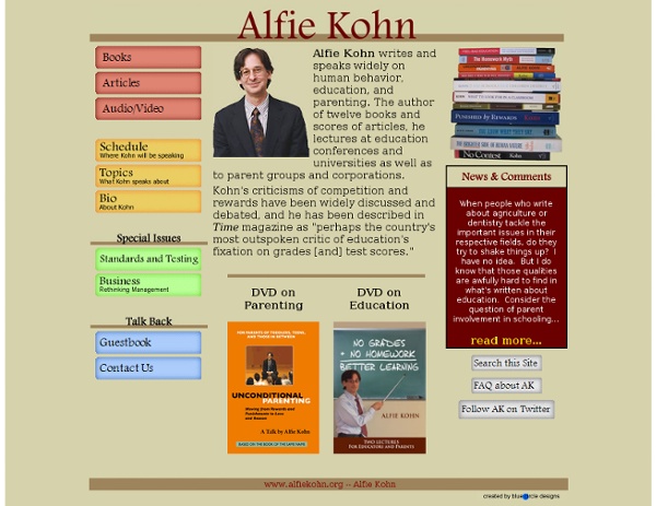 Alfie Kohn Homepage