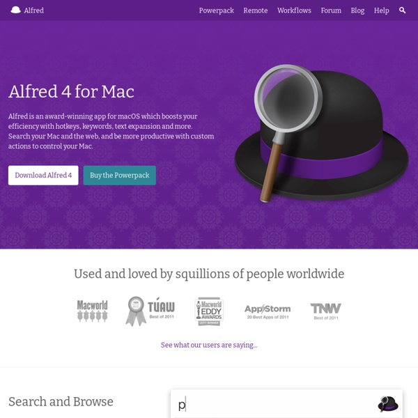 Alfred App - Productivity App for Mac OS X
