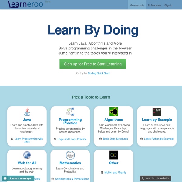 Learn Java Programming and More Interactively - Learneroo