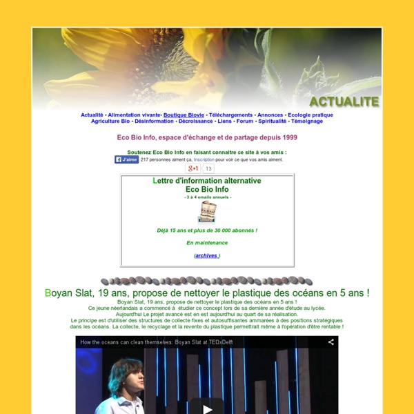Alimentation vivante et biologique