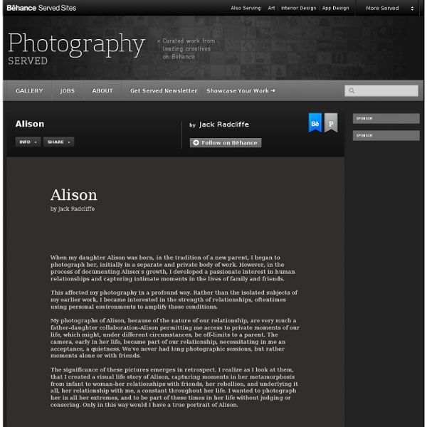 Alison on Photography Served