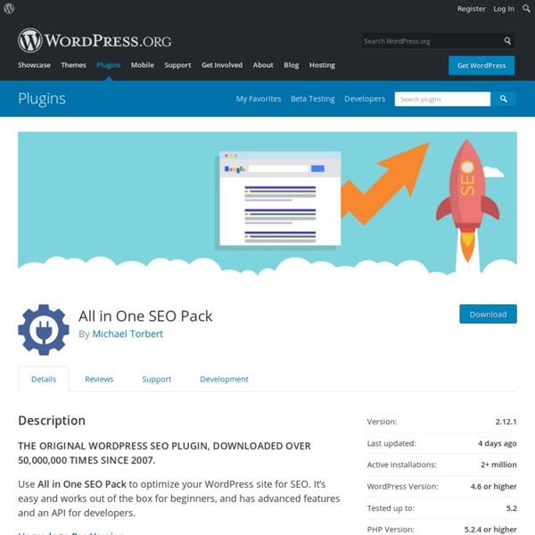 All in One SEO Pack «WordPress Plugins