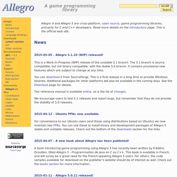 Allegro - A game programming library -