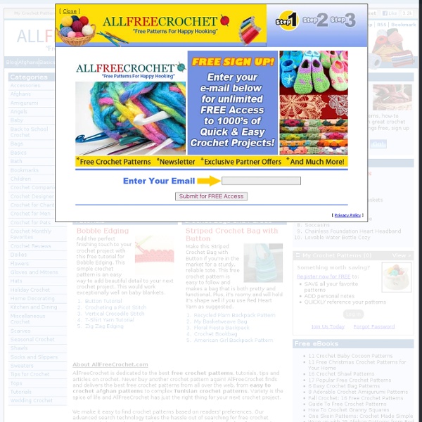 AllFreeCrochet.com - Free Crochet Patterns, Crochet Projects, Tips, Video, How-To Crochet and More