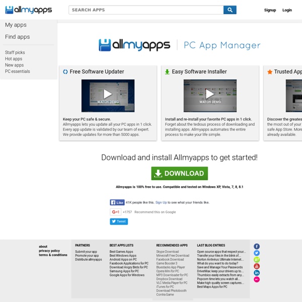 App Store Allmyapps - Windows Application Store for PC and Web Apps