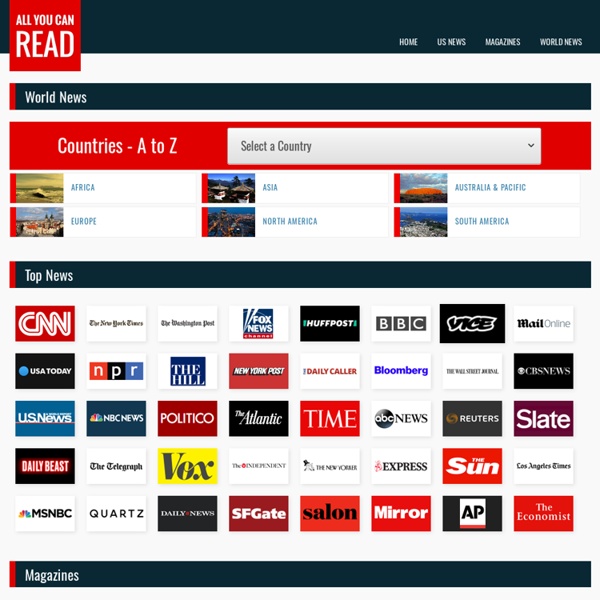 AllYouCanRead.com - The best selection of magazines and news sites from 200 countries