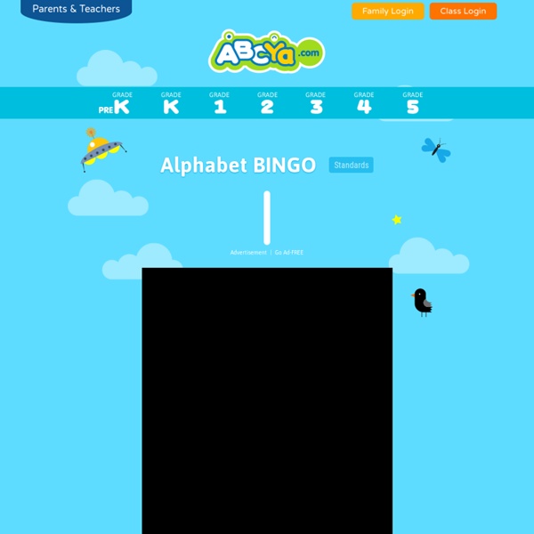 Alphabet BINGO - An activity for children to learn the alphabet