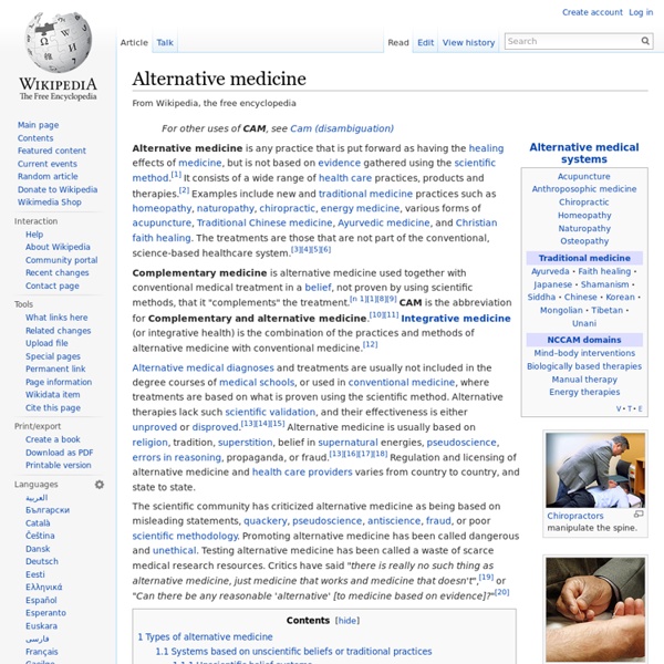Alternative medicine