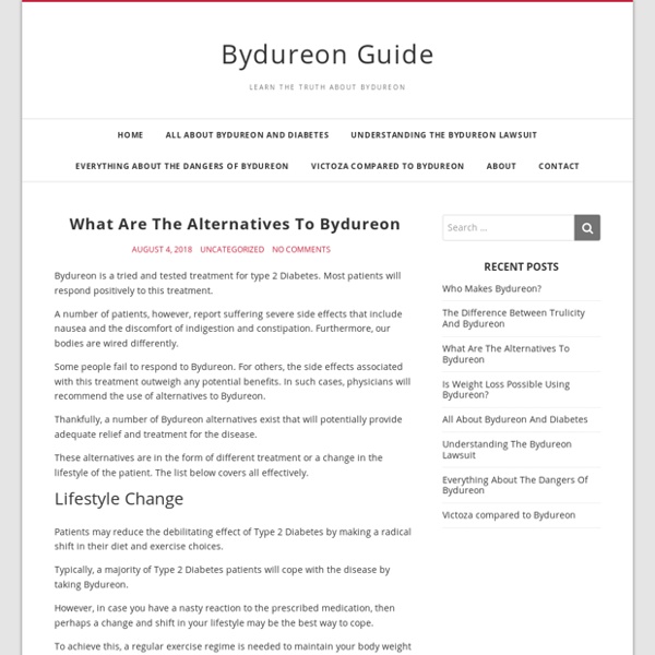 What Are The Alternatives To Bydureon