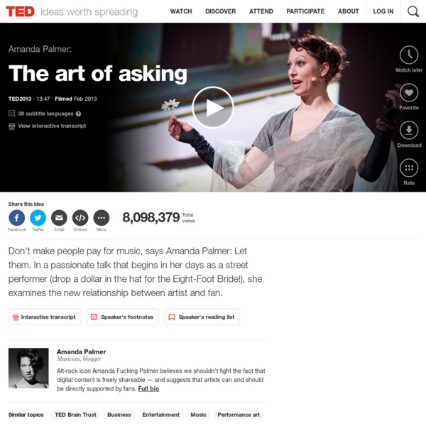Amanda Palmer: The art of asking