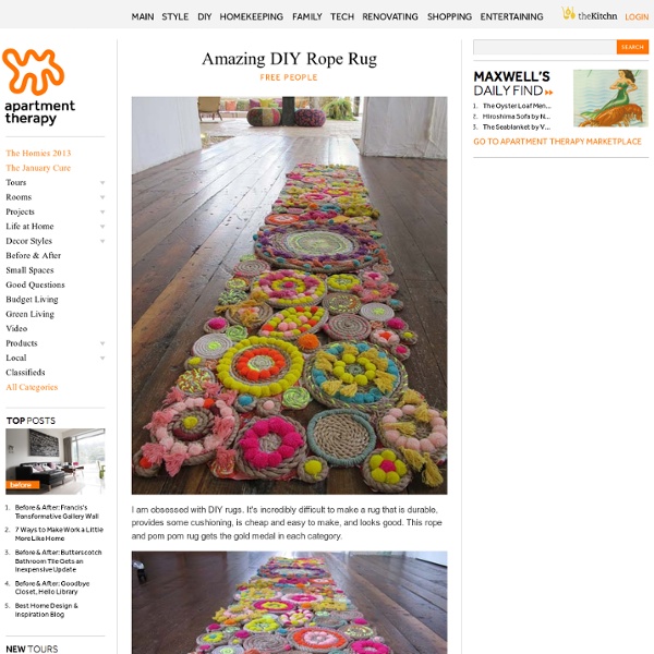 Amazing DIY Rope Rug Free People