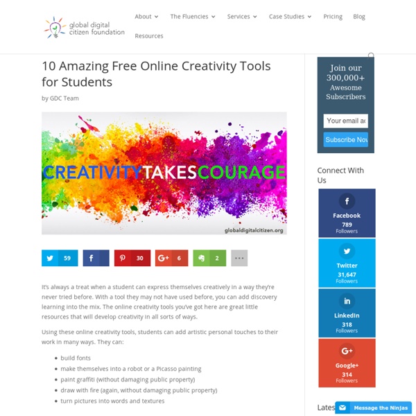 10 Amazing Free Online Creativity Tools for Students