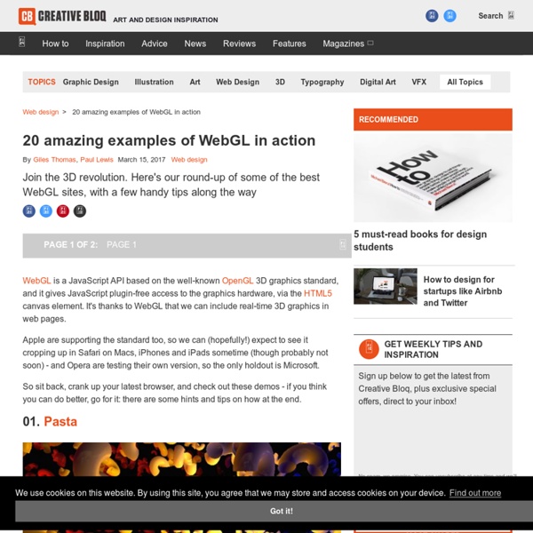20 WebGL sites that will blow your mind