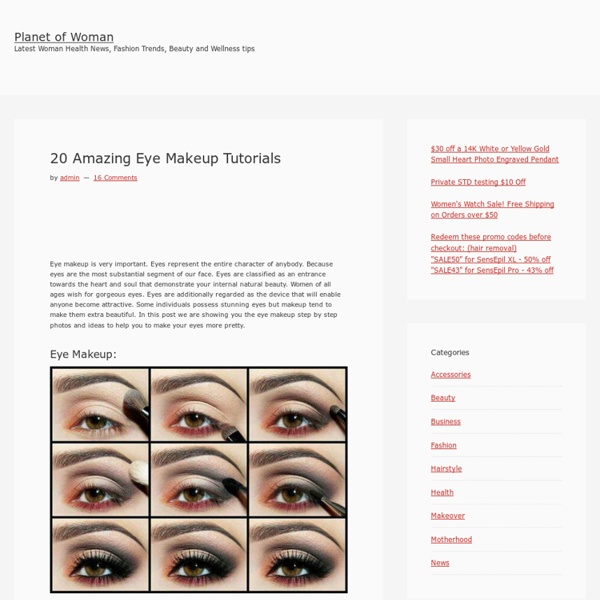20 Amazing Eye Makeup Tutorials