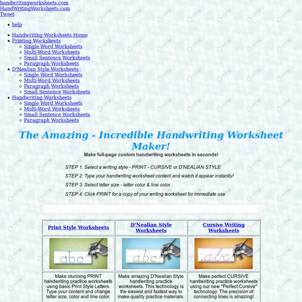 Amazing Handwriting Worksheet Maker