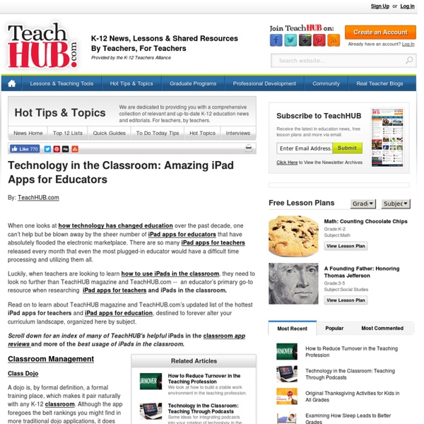 Technology in the Classroom: Amazing iPad Apps for Educators