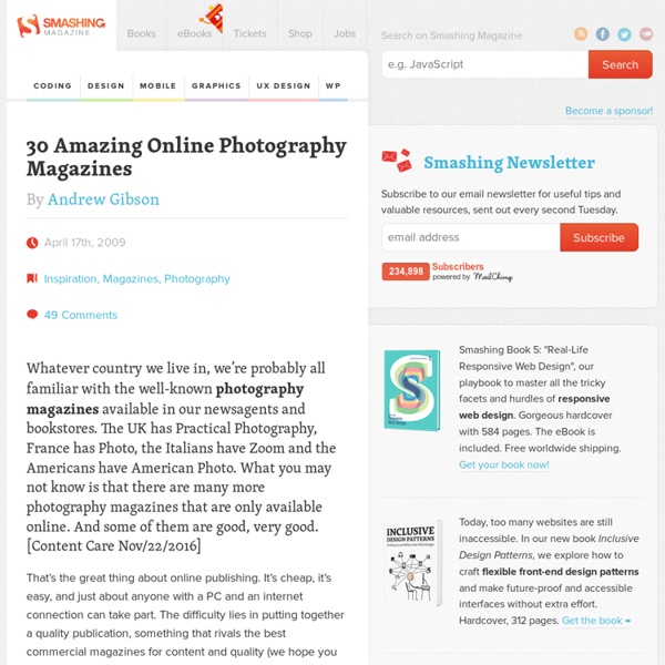 40 Amazing Online Photography Magazines