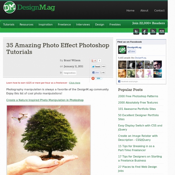 35 Amazing Photo Effect Photoshop Tutorials - Web Design Blog – DesignM.ag