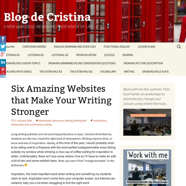 Six Amazing Websites that Make Your Writing Stronger