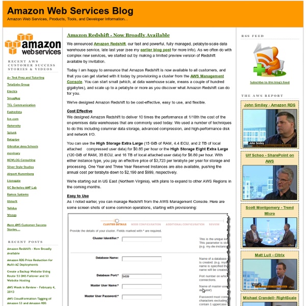 Amazon Web Services Blog