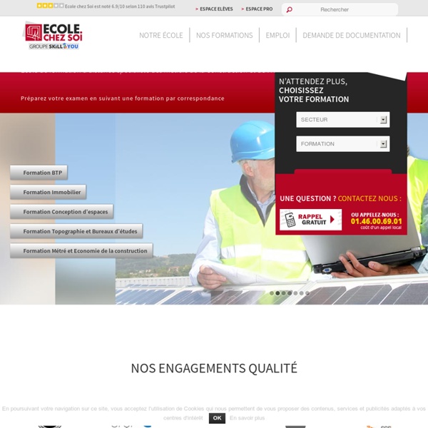 Formation à distance BTP / Immobilier / Aménagement / Topographie / Construction