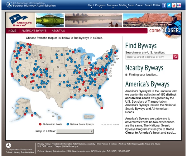 America's Byways®: National Scenic Byways Online