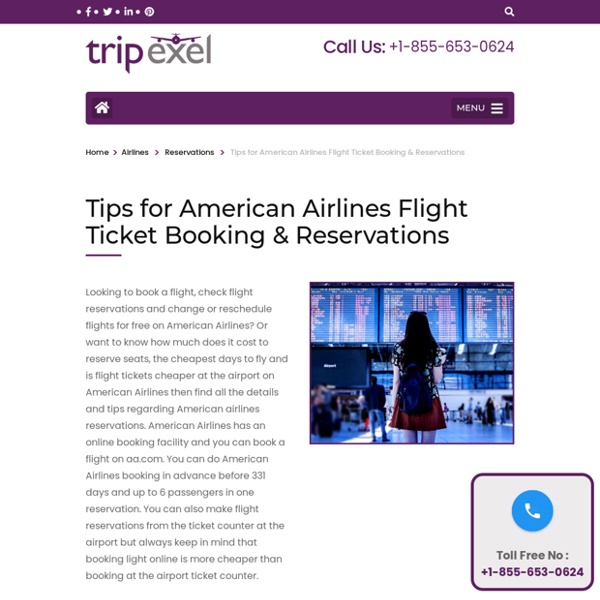 American Airlines Reservations & Manage Booking booking tips & tricks