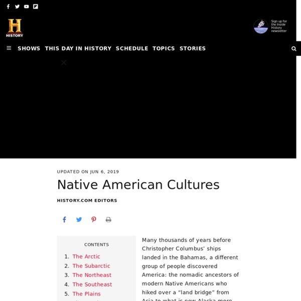 Native American Cultures - Facts, Regions & Tribes - HISTORY