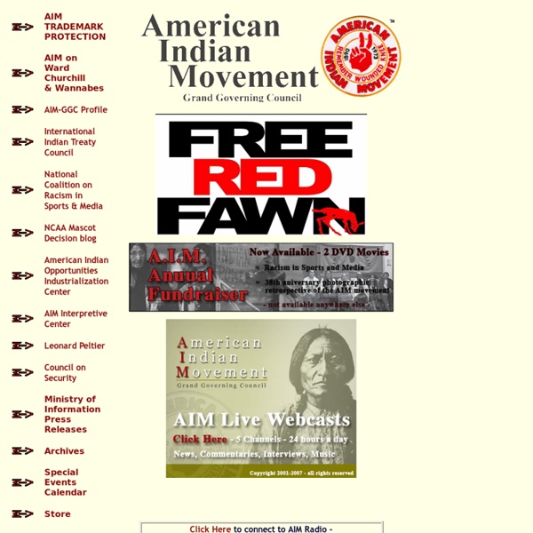 - American Indian Movement - AIM -