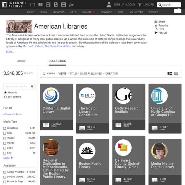 Internet Archive: Free Downloads: American Libraries