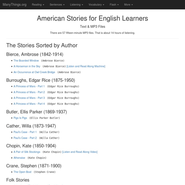 American Stories in Easy English / American Stories in VOA Special English