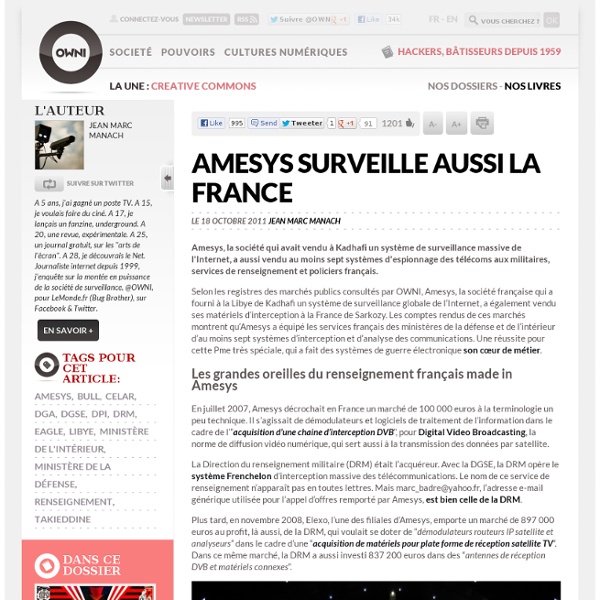 Amesys surveille aussi la France