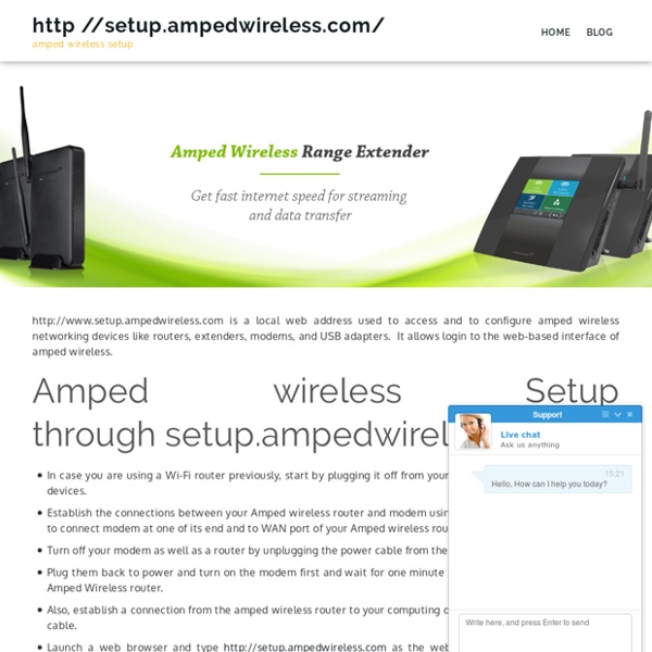 Amped wireless setup