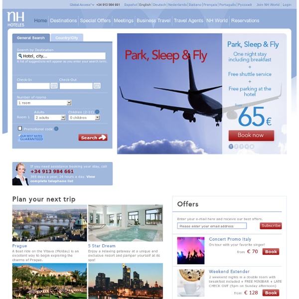 NH Hotels in Amsterdam, Madrid, Barcelona and 182 cities worldwide - Find and Book your Hotel