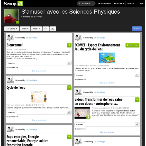 S'amuser avec les Sciences Physiques