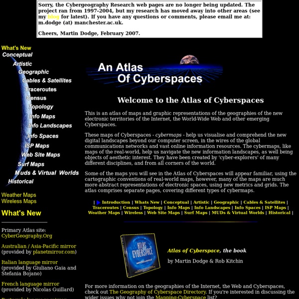 An Atlas of Cyberspaces