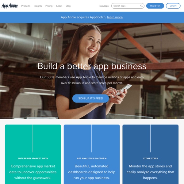 App Annie - The App Analytics and App Data Industry Standard