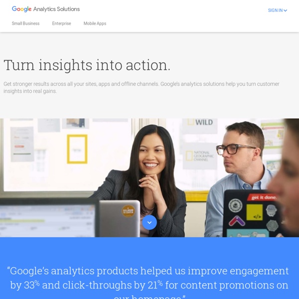 Google Analytics - Mobile, Premium and Free Website Analytics – Google