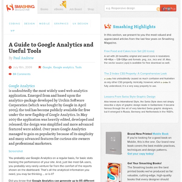 A Guide to Google Analytics and Useful Tools