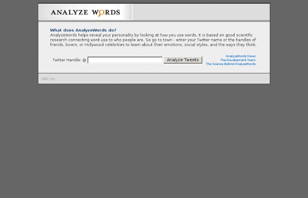Analyze Words